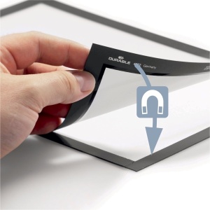 Display magnetic Durable Duraframe, A4, negru, 2 bucati/set - Img 4