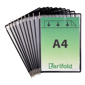 Display Tarifold, A4, 10 bucati/set, negru - Img 5
