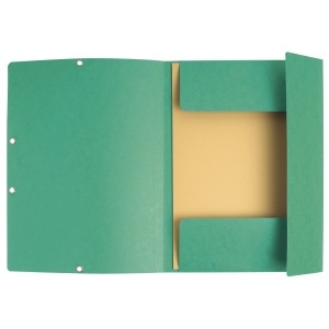 Dosar plic cu elastic Exacompta, carton, verde - Img 2