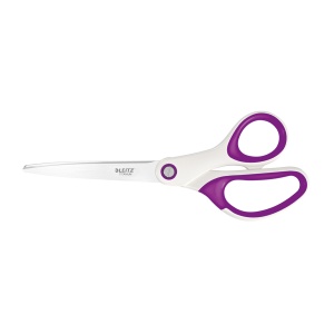 Foarfece pentru birou Leitz WOW Titanium, 20.5 cm, mov