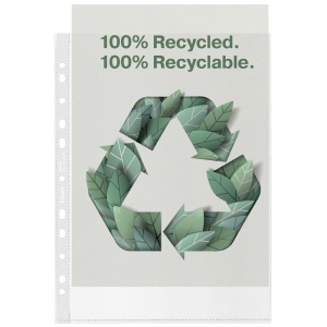 Folie de protectie Esselte Recycled, PP, 70 microni, A4 , 100 bucati/set - Img 4