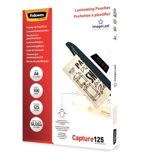 Folie pentru laminare Fellowes, 125 microni, A4, 100 coli/top - Img 2