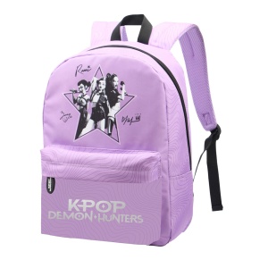 Ghiozdan K-Pop Demon Hunters BP-33, 16 inch, lila, 2 compartimente