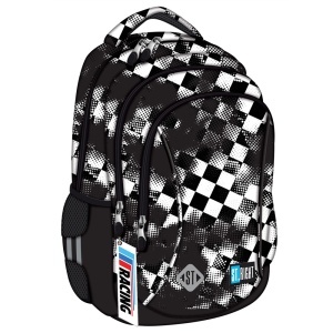 Ghiozdan Majewski ST Right, BP77, Race Check, 3 compartimente, 43 x 29 x 20 cm