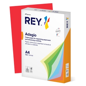 Hartie color REY Adagio, A4, 80g, 500 coli/top, rosu, Red 22