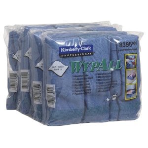 Lavete microfibra Kimberly-Clark Wypall, albastre, 6 bucati/pachet - Img 2