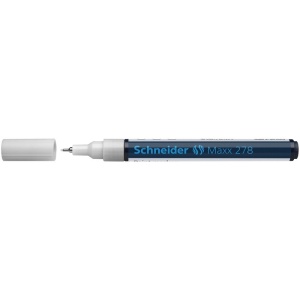 Marker cu vopsea SCHNEIDER Maxx 278, varf rotund 0.8 mm, alb