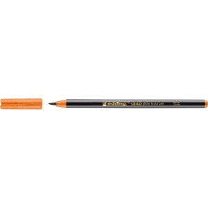 Marker Edding 1340 Glitter, varf tip pensula, 1-6 mm, portocaliu