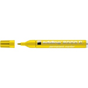 Marker Edding 2000 permanent varf rotund 1.5-3 mm, galben