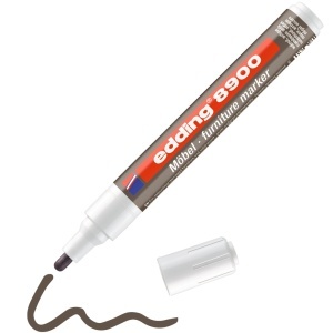 Marker Edding 8900 pentru retusuri mobilier lemn, nuc antique - Img 2