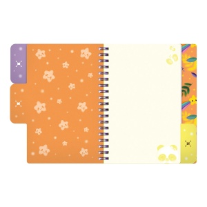 Notes cu separatoare si spira Bangoberry Pally Panda, 200 pagini - Img 4