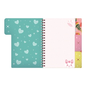 Notes cu separatoare si spira Bangoberry Piggy Porcusorul, 200 pagini - Img 3