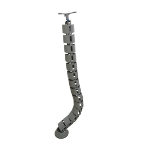Organizator cabluri tip vertebra, gri, flexibil, 400 g