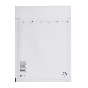 Plic cu protectie, 180 x 265 mm (interior), alb, banda silicon, 90 g/mp, 5 bucati/set