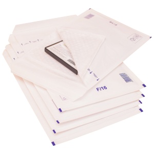 Plic cu protectie, 220 x 340 mm (inteior), alb, banda silicon, 90 g/mp, 100 bucati/set - Img 3