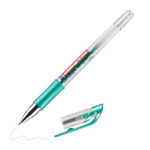 Roller cu gel Edding 2185, varf 0.7 mm, verde metalic - Img 3