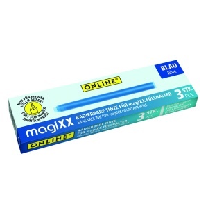Set 3 rezerve cerneala termosensibila Online magiXX, albastru