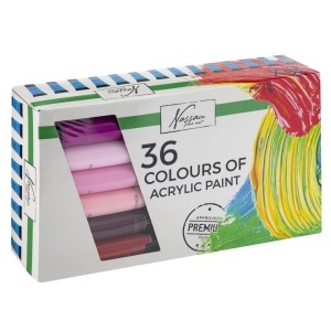Set 36 tempera acrilica Creative Craft, 20 ml - Img 4