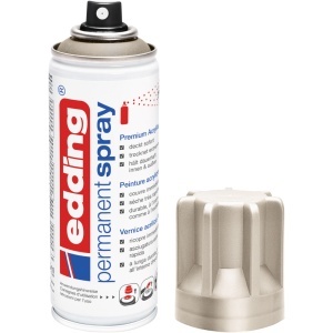 Spray vopsea acrilica Edding 5200, auriu sampanie, acoperire rapida, rezistent la intemperii, 200 ml