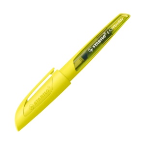 Stilou STABILO EASYbuddy NEON, penita M, galben neon, 1 bucata