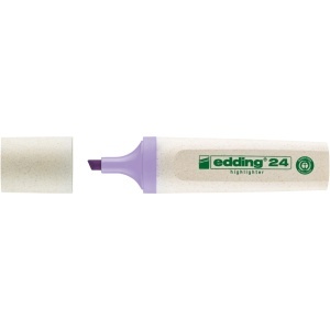 Textmarker edding Ecoline 24, corp din plastic reciclat, varf tesit, 2-5 mm, violet pastel