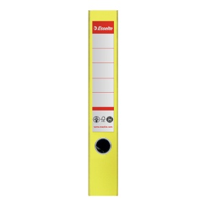 Biblioraft Esselte No.1 Power Recycled, carton, 100% reciclat, reciclabil, certificare FSC, A4, 50 mm, galben - Img 3