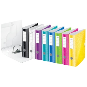 Biblioraft Leitz Active WOW 180°, A4, 75 mm, polyfoam, mov metalizat - Img 4