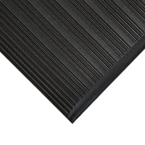 Covor industrial Coba Orthomat Ribbed, 0.9 x 18.3m, gri/galben - Img 2