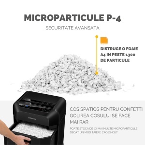 Distrugator documente Fellowes, Automax 80M, 80 coli - Img 4
