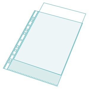 File protectie Exacompta Exactive, PP, cristal, portrait, A4, 20 bucati/set - Img 4