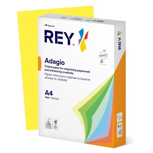 Hartie color REY Adagio, A4, 80g, 500 coli/top, galben intens, Yellow 66