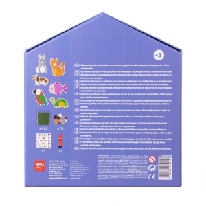 Joc creativ pompoane, APLI, tema animale, 102 coli - Img 2
