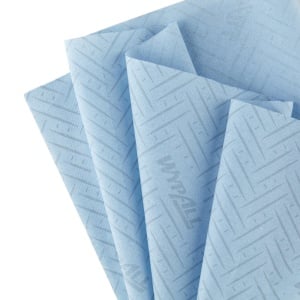 Lavete in rola Kimberly-Clark Wypall L10, alimente si igiena, 1 strat, 6 role/bax, albastre - Img 4