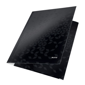 Mapa cu elastic Leitz WOW, carton laminat, A4, 250 coli, negru - Img 2