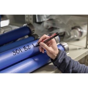Marker permanent Edding 300, corp plastic, varf rotund, 1.5-3 mm, rosu - Img 4