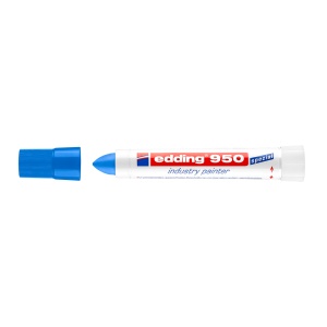 Marker permanent Edding 950, varf tip ceara, 10 mm, albastru - Img 2