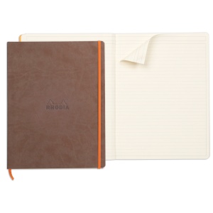 Notebook A4+ Rhodiarama, 80 file, ivory dictando, maro - Img 2