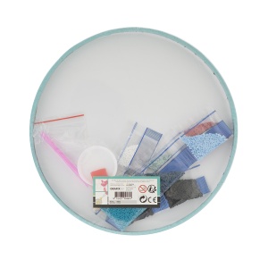 Pictura cu diamante Mandala Creative Craft, diametru canvas 30 cm - Img 5