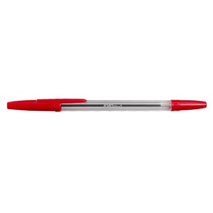 Pix fara mecanism corp transparent varf 0.7mm, rosu