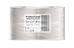Rola prosop ESENTIS Clean, 2 straturi, 24.5x23 cm, 1000 foi, 230 m, 2 role