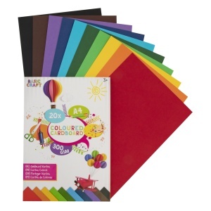 Set carton colorat Creative Craft, A4, 300 g, 20 coli - Img 2
