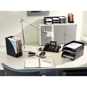 Tavita pentru documente Leitz Plus standard, plastic, albastra - Img 3