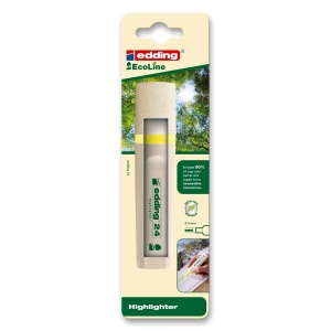 Textmarker Edding Ecoline, varf retezat, 2-5 mm, galben - Img 2