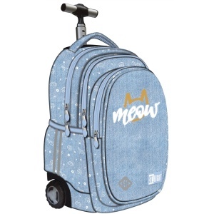 Troller Majewski ST Right, TB01 17 inch, Meow Mood, 4 compartimente, 44 x 32 x 25 cm
