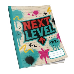 Caiet Next Level A4, 48 de file, 60g/mp, dictando, diverse modele de coperti - Img 2