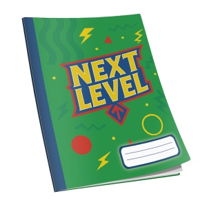 Caiet Next Level capsat A5, 48 de file, 60g/mp, dictando, diverse modele de coperti - Img 6