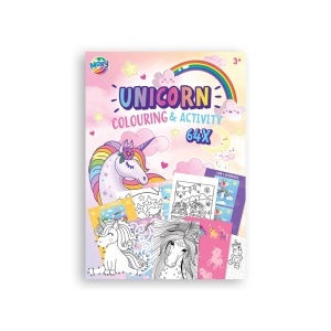 Carte de colorat, Creative Craft, A4, 64 pagini, design unicorni