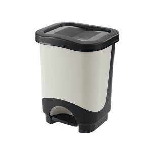 Cos cu pedala Idea, cadru negru, corp gri, 24 L