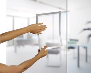 Display magnetic Durable Duraframe, A4, argintiu, 2 bucati/set - Img 3
