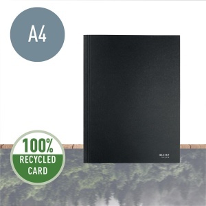 Dosar tip plic Leitz Recycle, carton, 100% reciclat, certificare Blue Angel, reciclabil, A4, 250 coli, negru